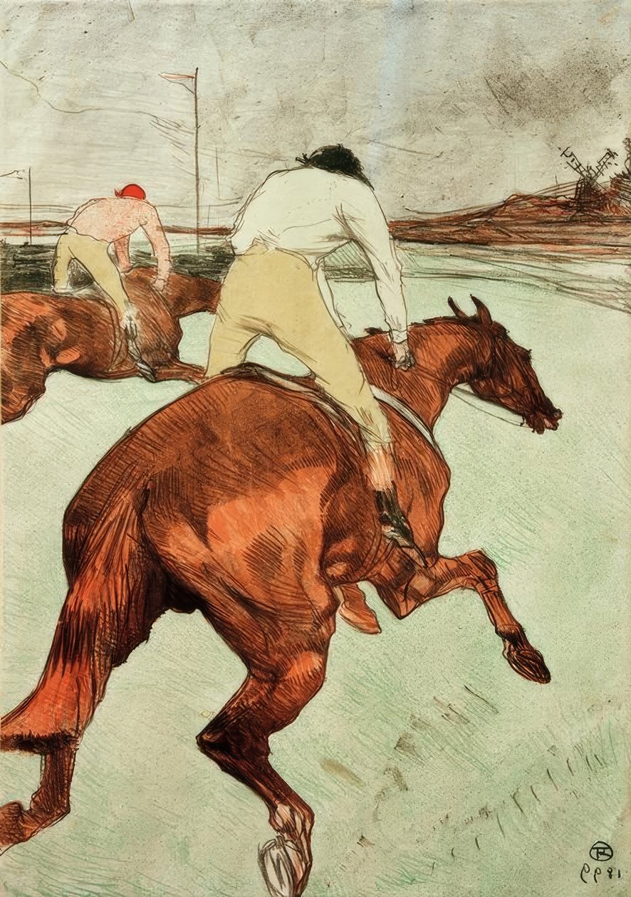 Il fantino da Henri de Toulouse Lautrec