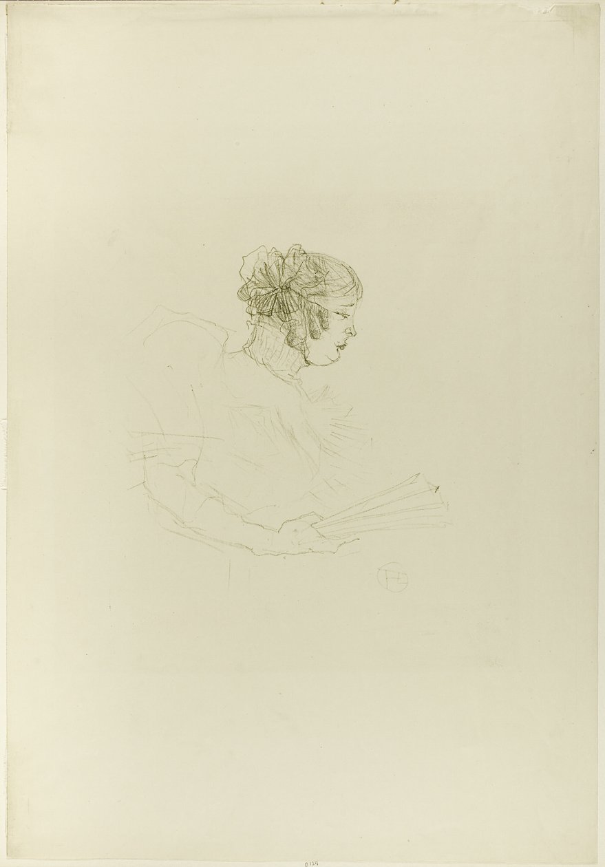 Luce Myrès, di profilo da Henri de Toulouse Lautrec