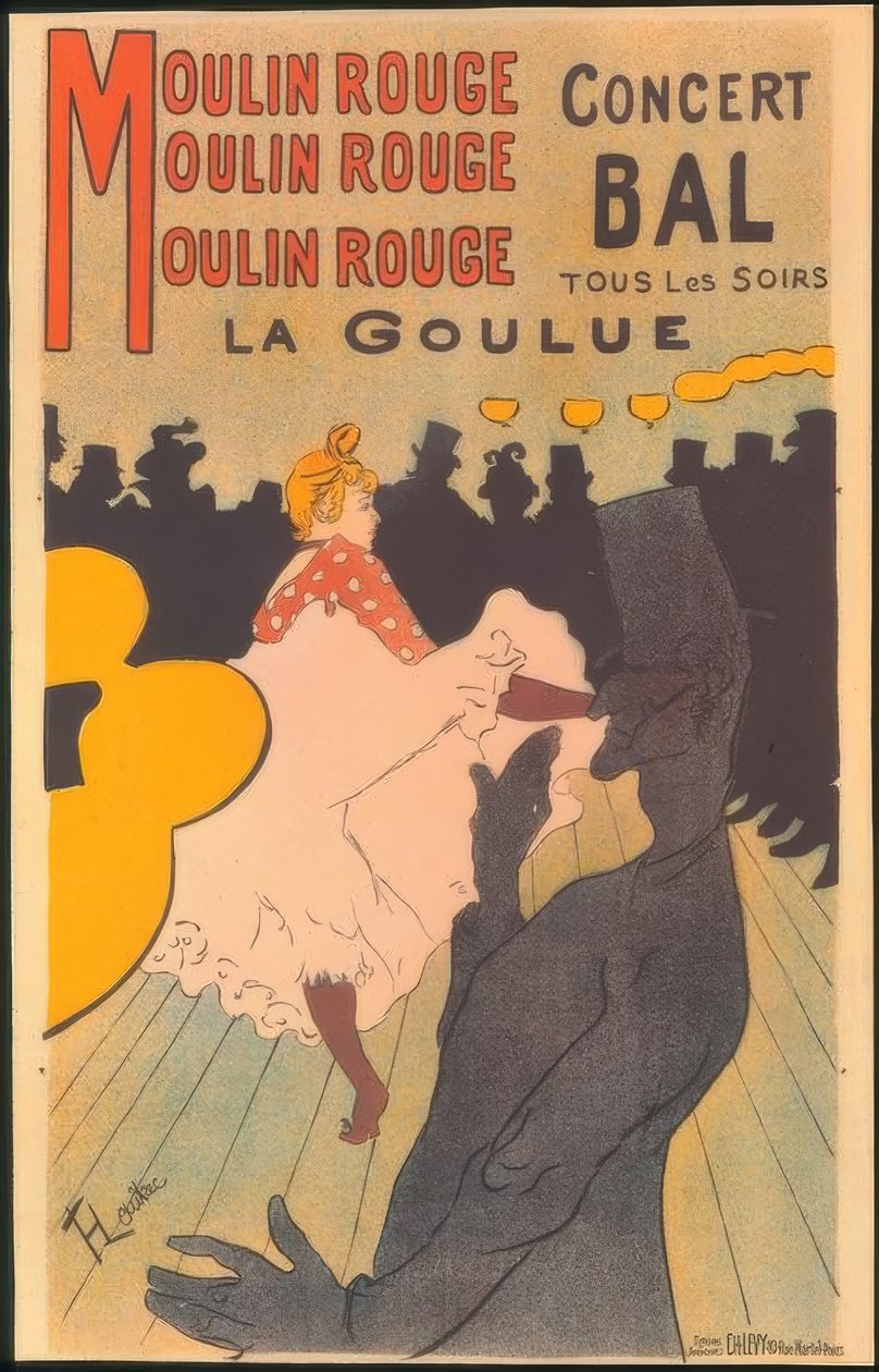 Moulin Rouge, La Goulue da Henri de Toulouse Lautrec