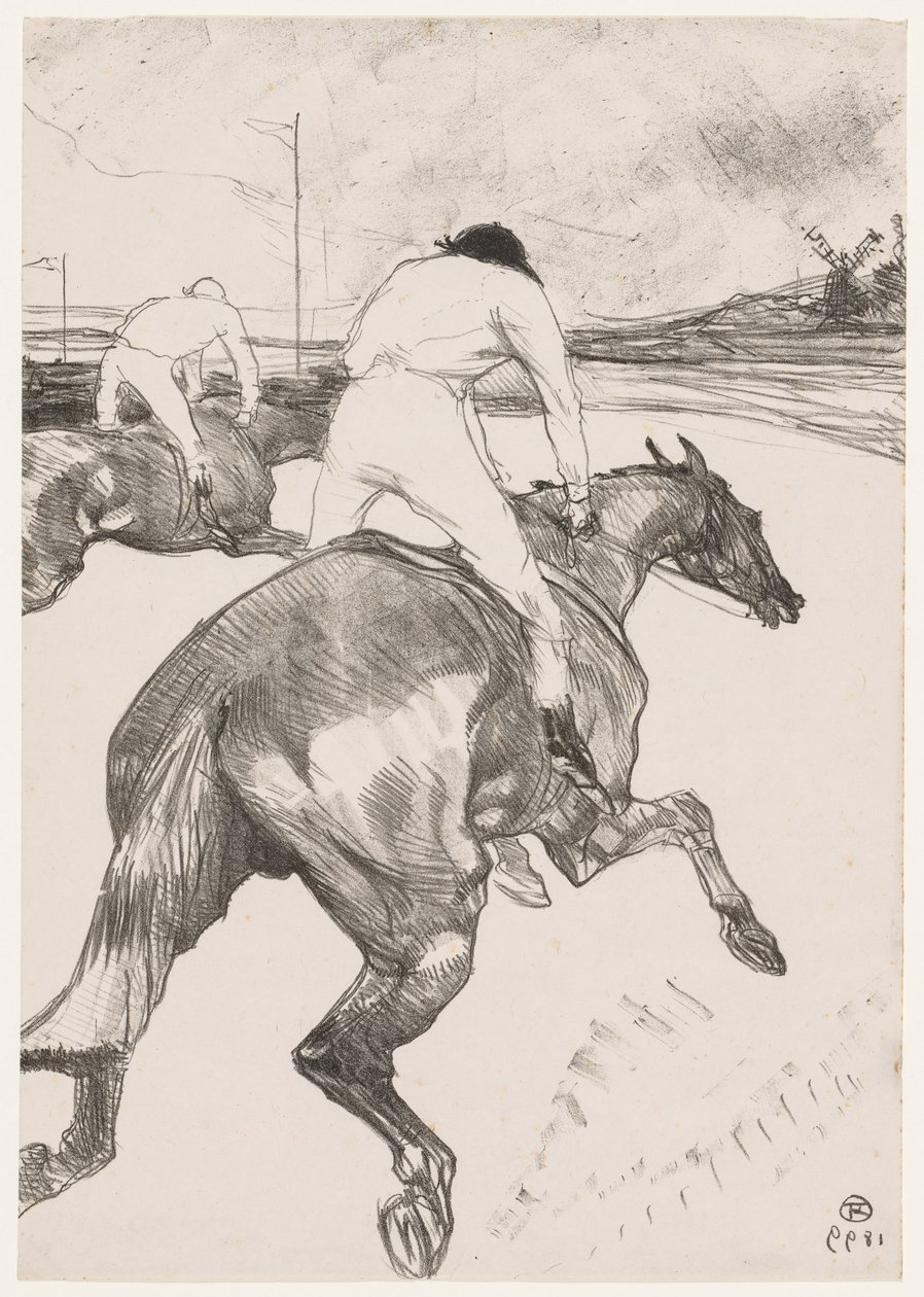 Il fantino da Henri de Toulouse Lautrec