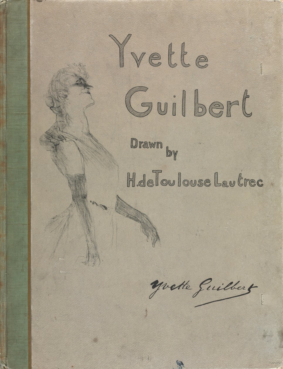 Yvette Guilbert-Serie Inglese: Copertina, 1898 da Henri de Toulouse Lautrec