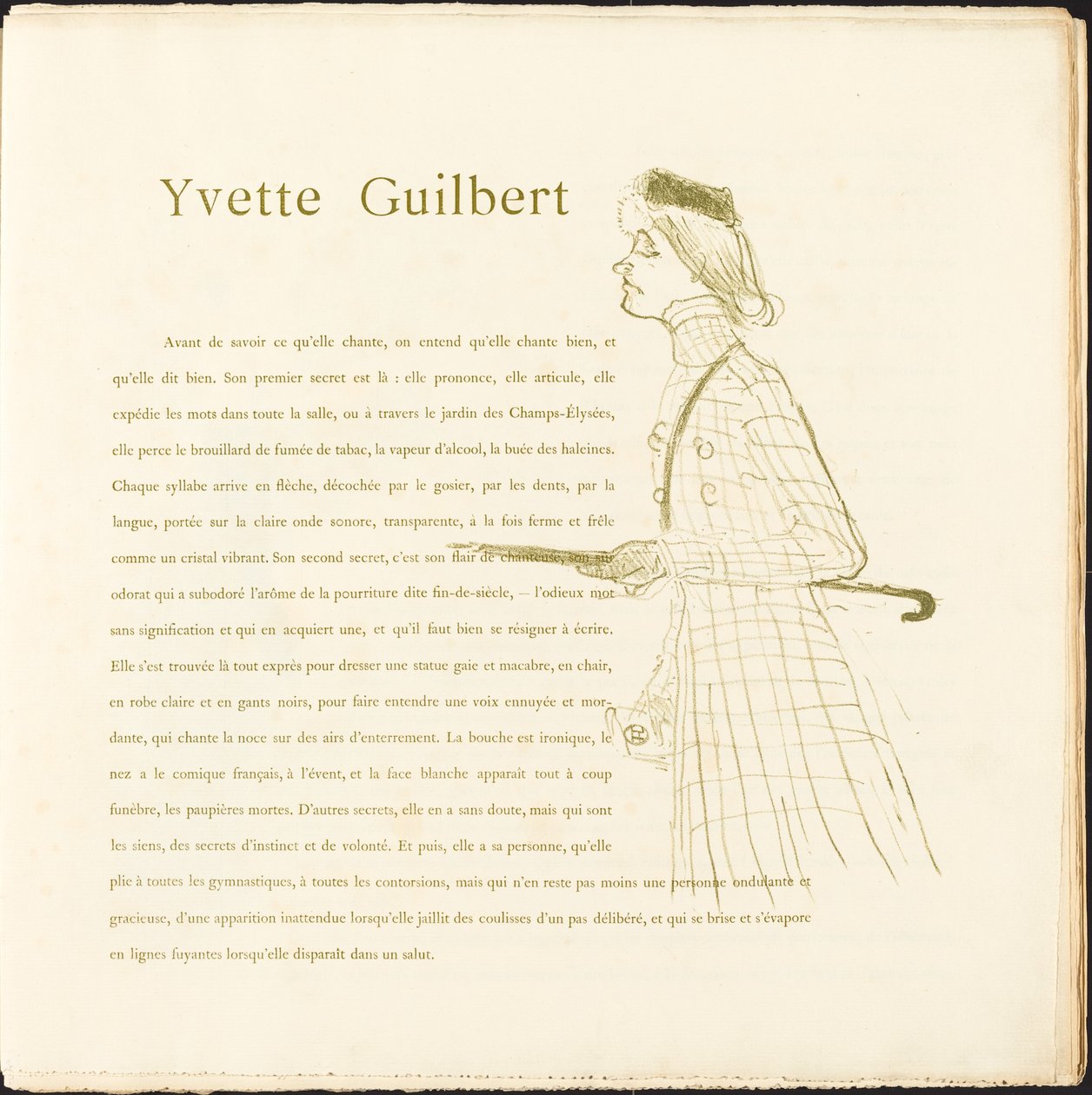 Yvette Guilbert da Henri de Toulouse Lautrec