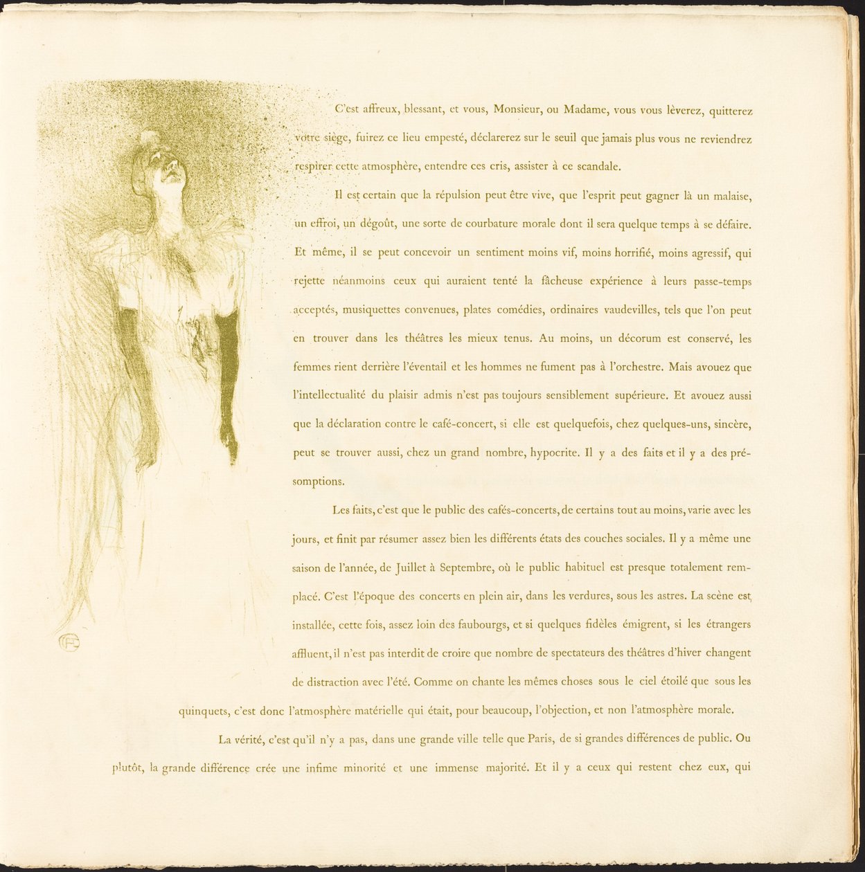 Yvette Guilbert da Henri de Toulouse Lautrec