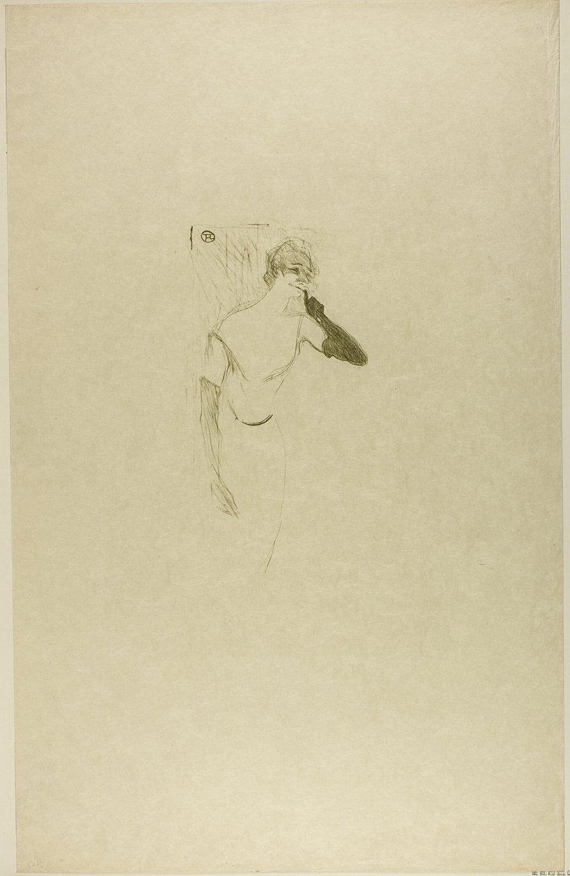 Yvette Guilbert, in Colombine a Pierrot da Henri de Toulouse Lautrec