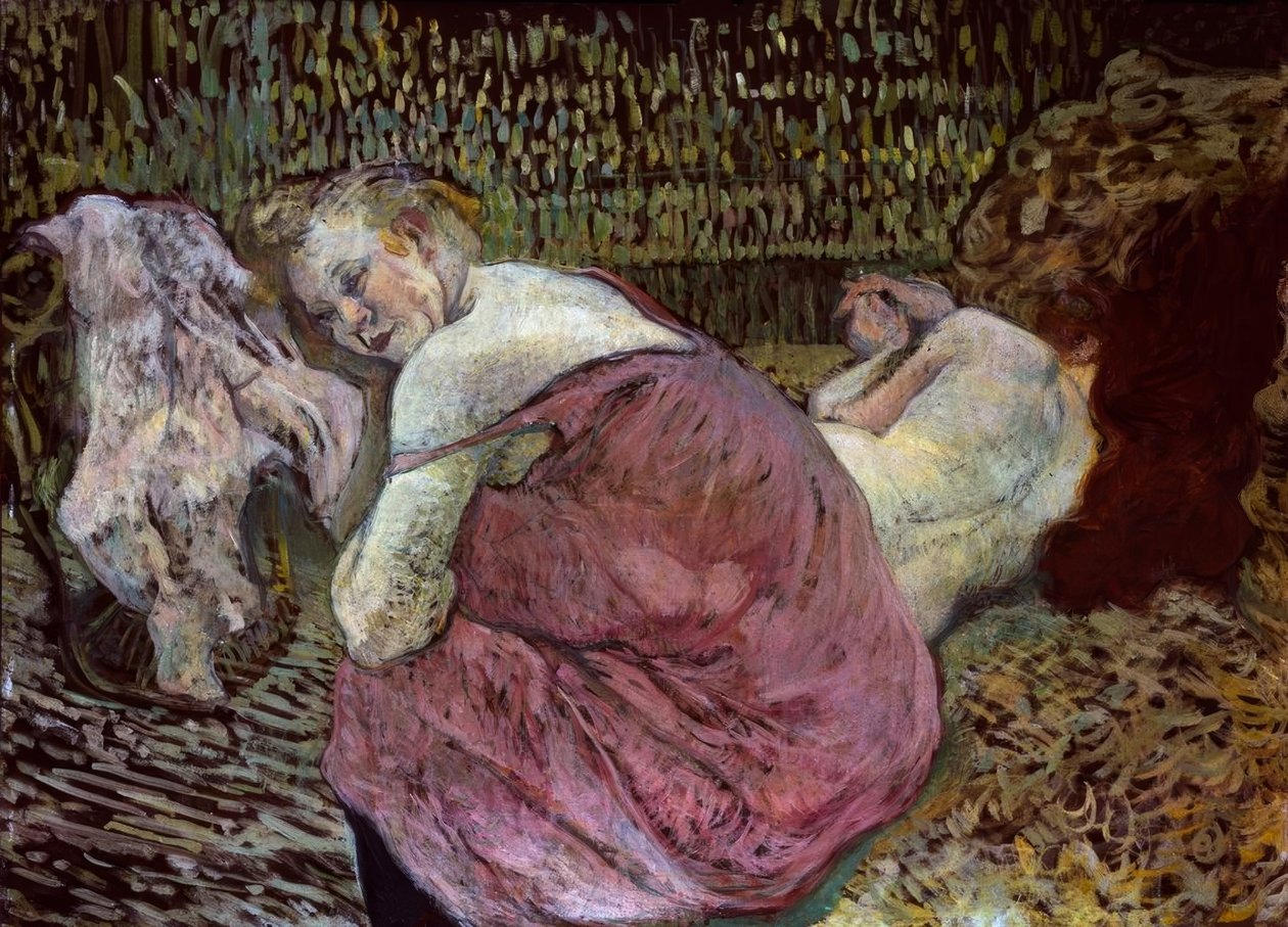 Due amiche da Henri de Toulouse Lautrec