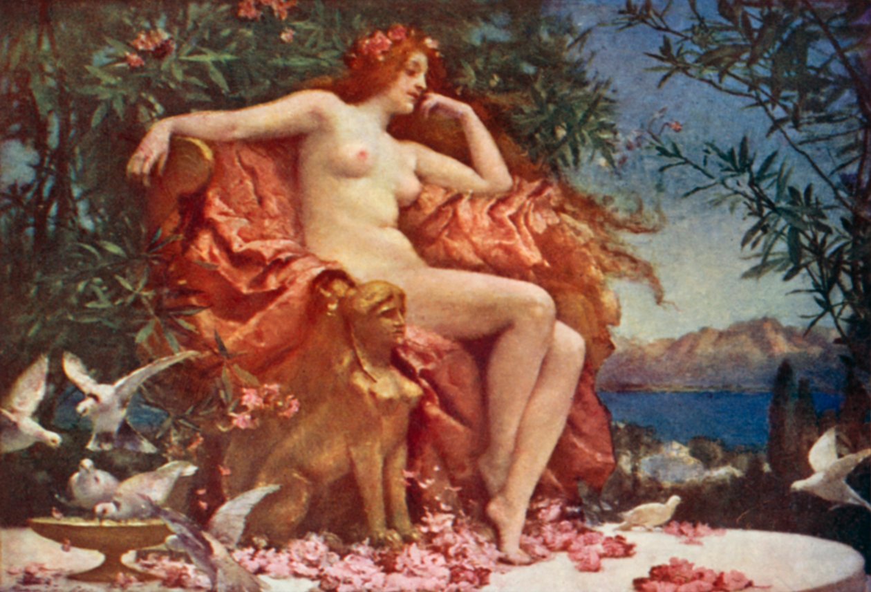 Venere in trono da Henrietta Rae