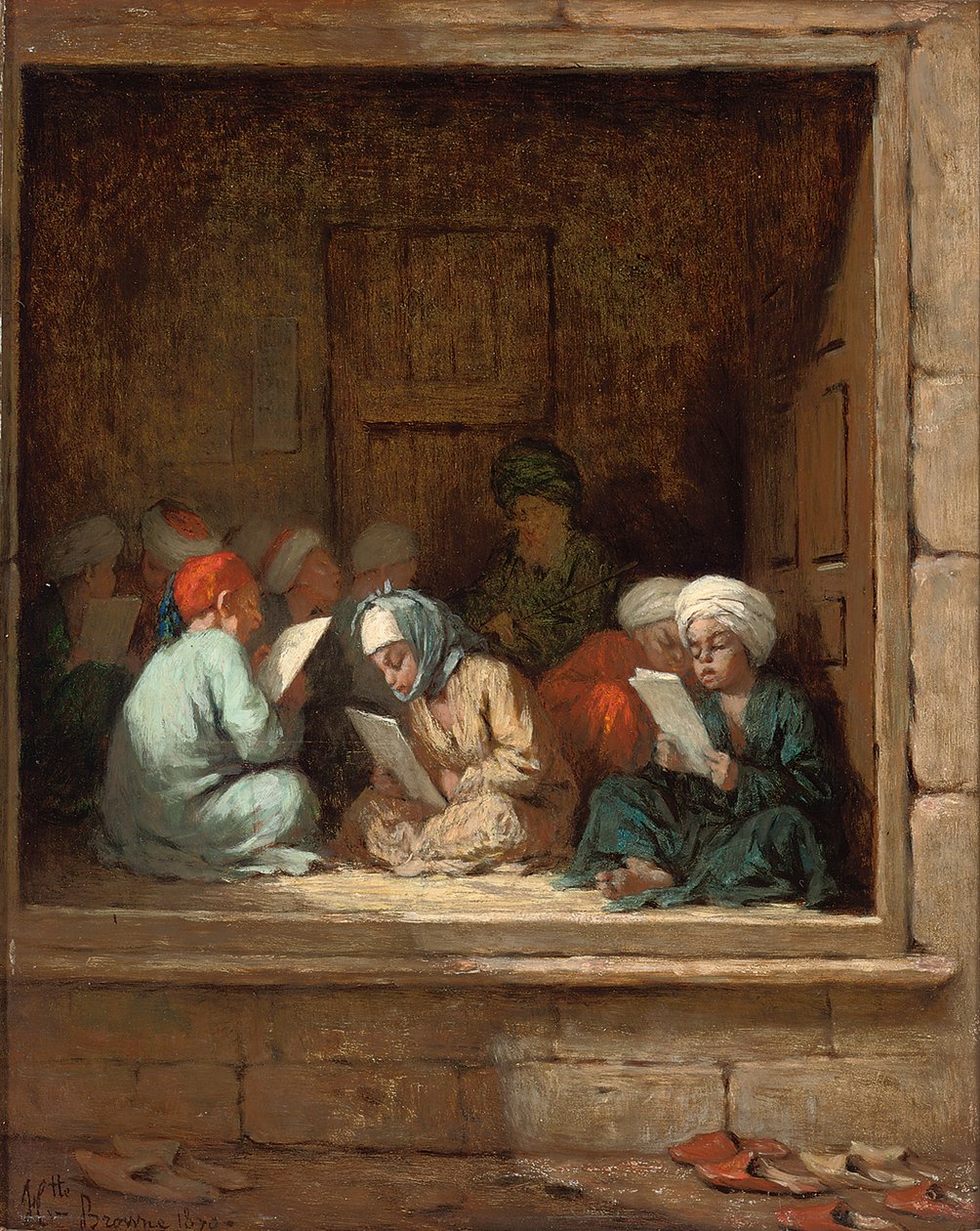 Una scuola turca, 1870 da Henriette Browne