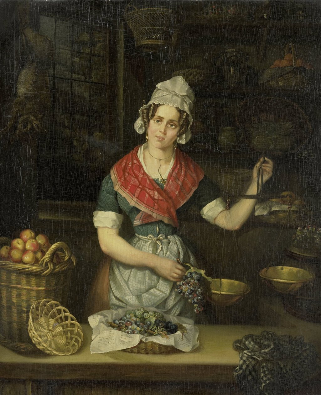 Venditore di frutta da Henriëtta Christina Temminck