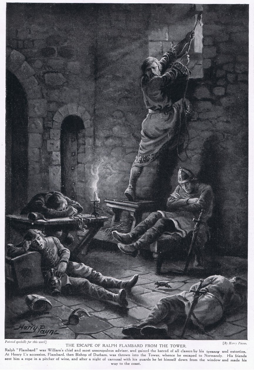 La Fuga di Ralph Flambard dalla Torre, anni 1920 da Henry A. Payne