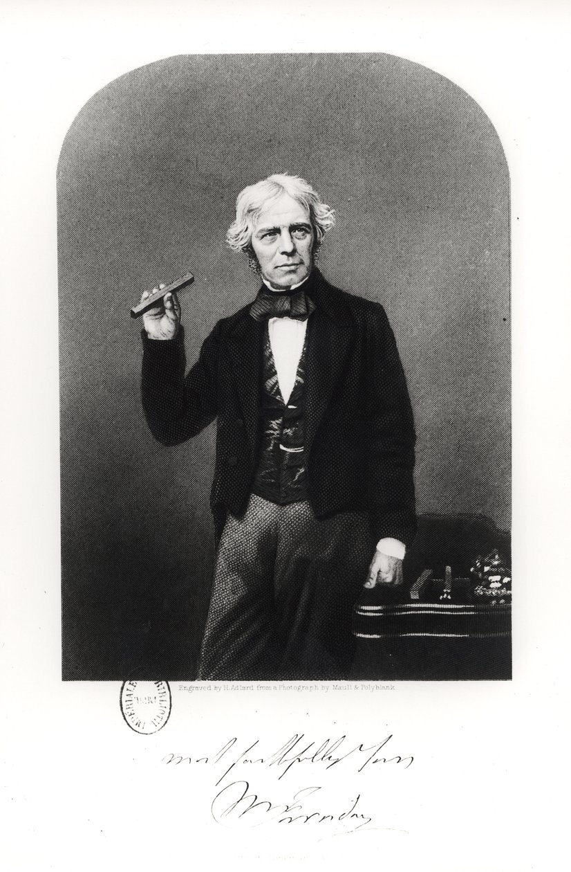 Ritratto di Michael Faraday (1791-1867) da Henry Adlard