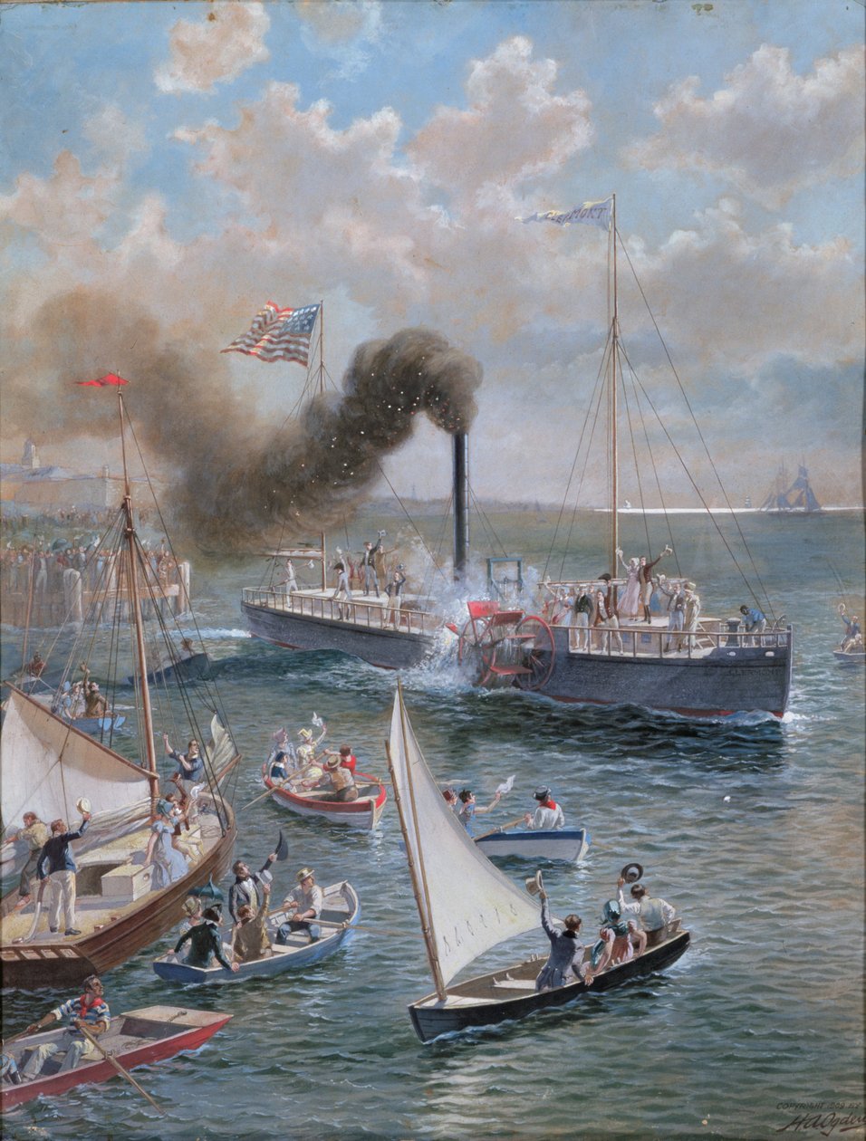 Il Clermont, 1909 da Henry Alexander Ogden