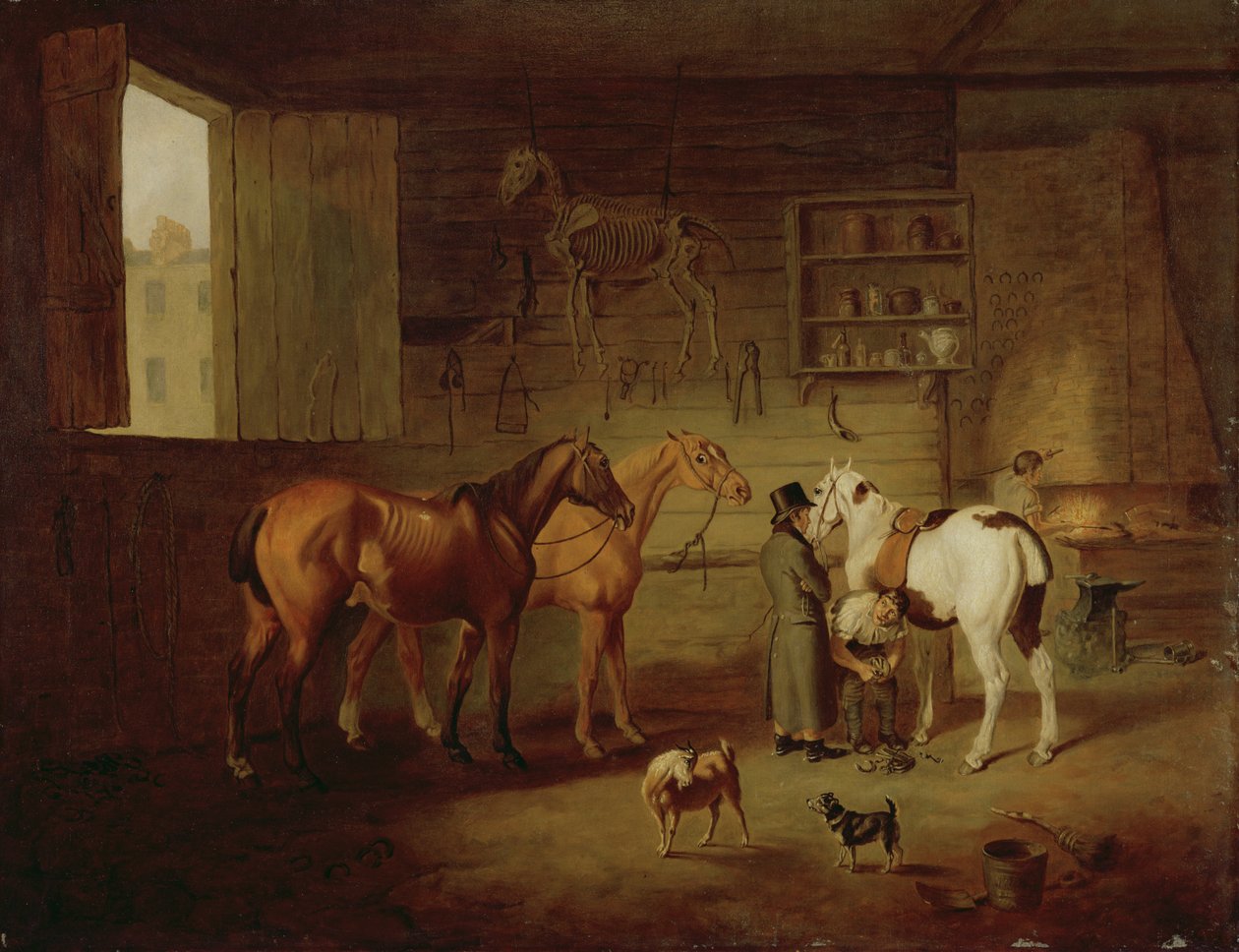 La bottega del fabbro, c.1810-20 da Henry Bernard Chalon