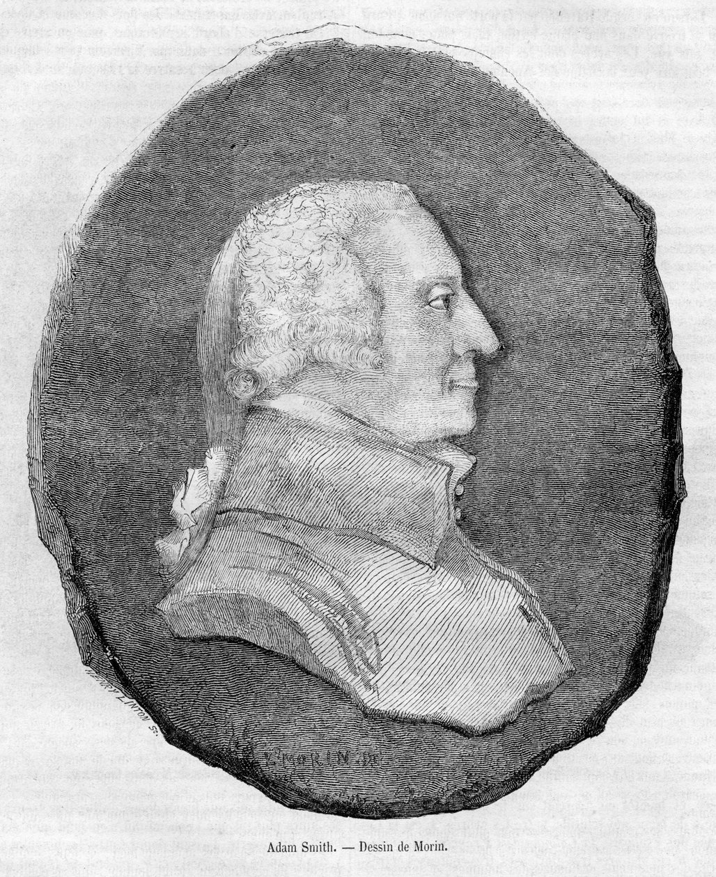 ritratto inciso da Henry Duff Linton d’après Edmond Morin