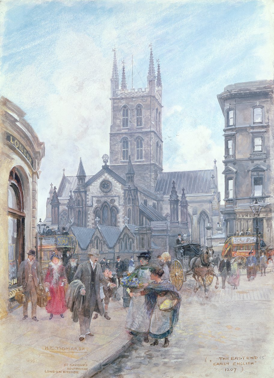 San Salvatore, Southwark, London Bridge da Henry Edward Tidmarsh