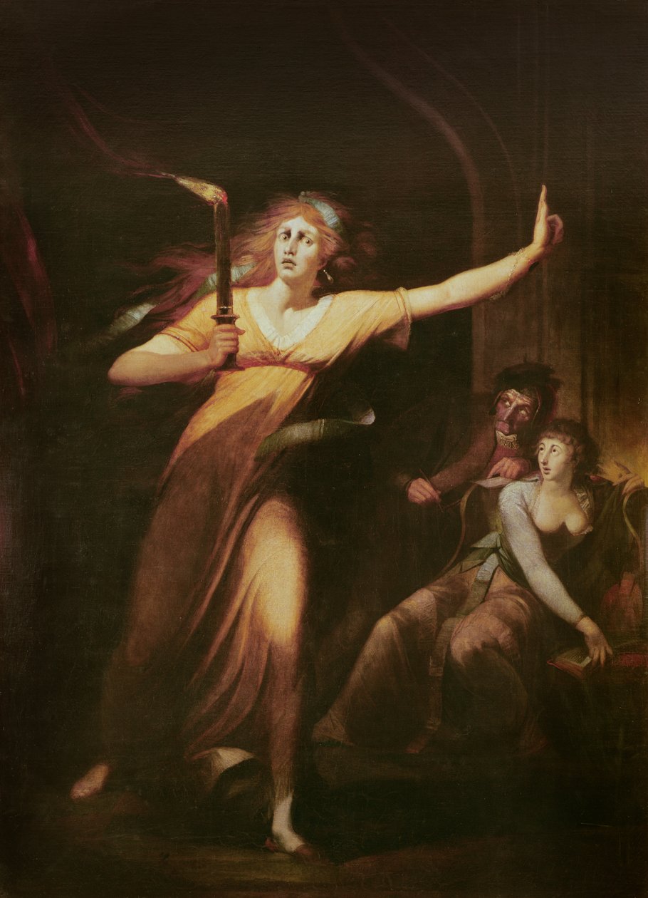 Lady Macbeth sonnambula, 1783 da Johann Heinrich Füssli