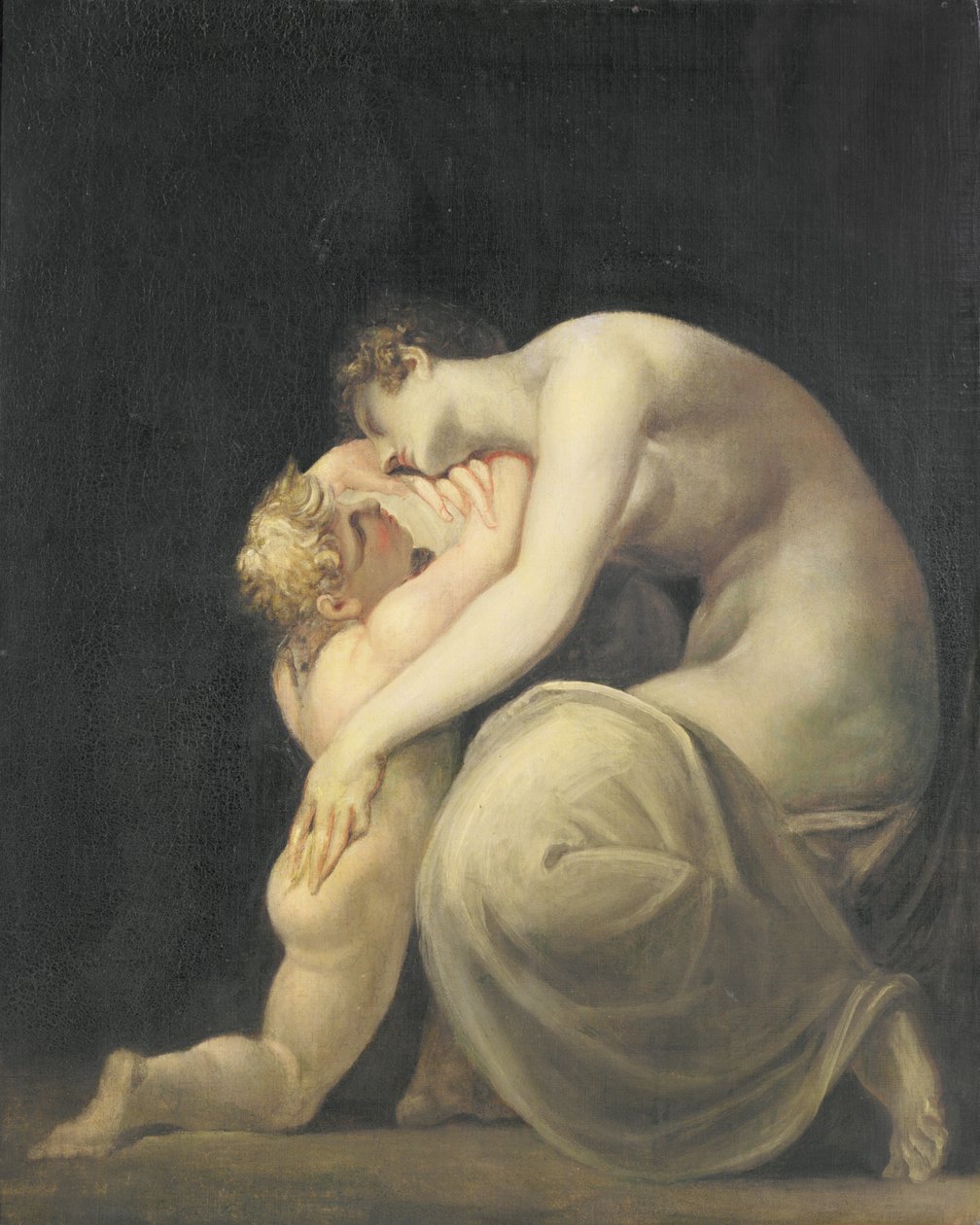Tekemessa e Eurysakes, c.1800-10 da Johann Heinrich Füssli