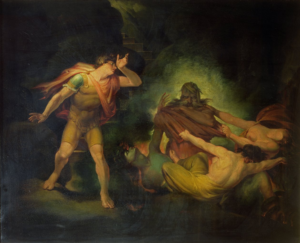 Il re del fuoco appare al conte Alberto, c.1801-10 da Johann Heinrich Füssli