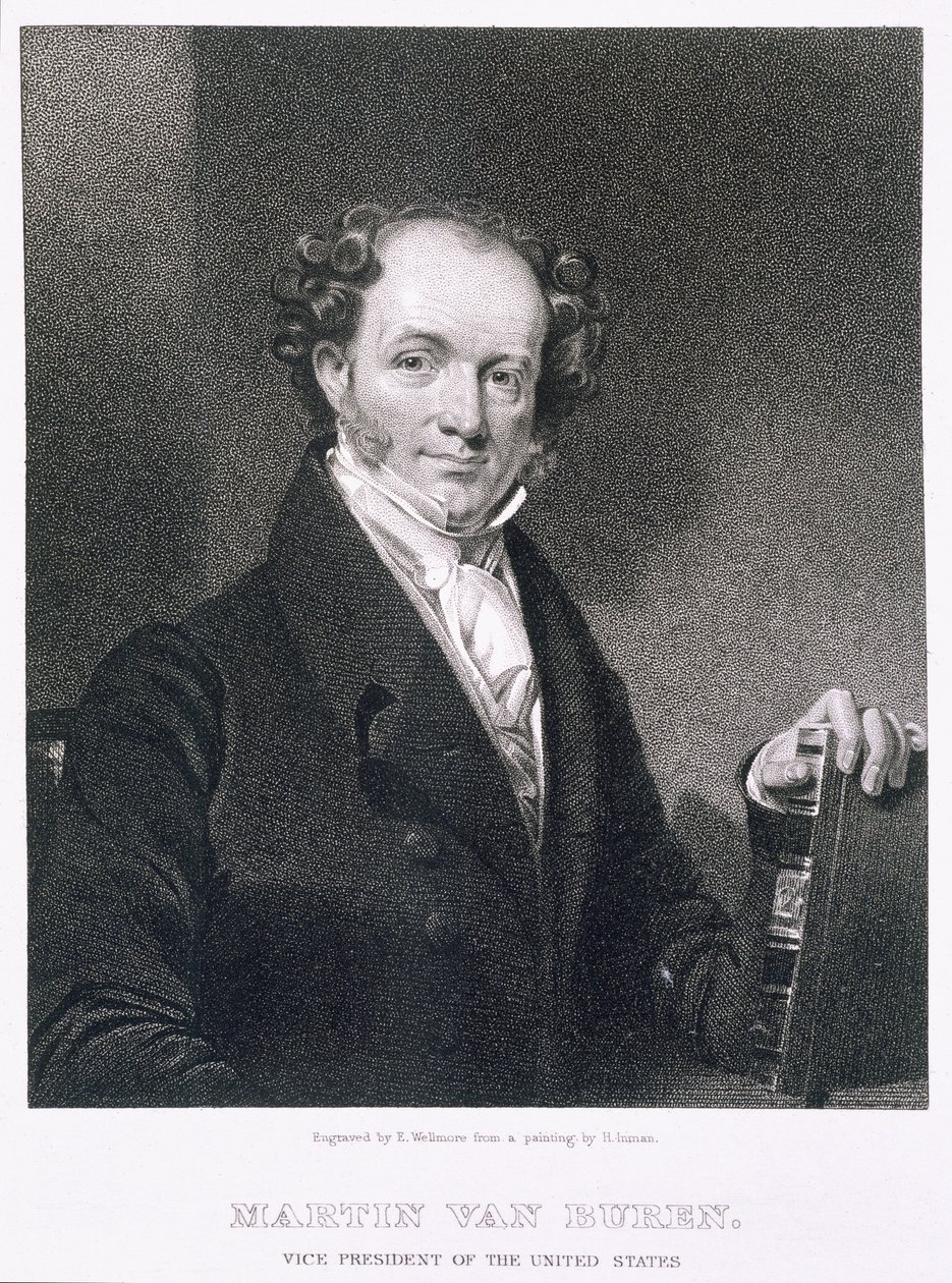 Martin Van Buren, inciso da E. Wellmore da Henry Inman
