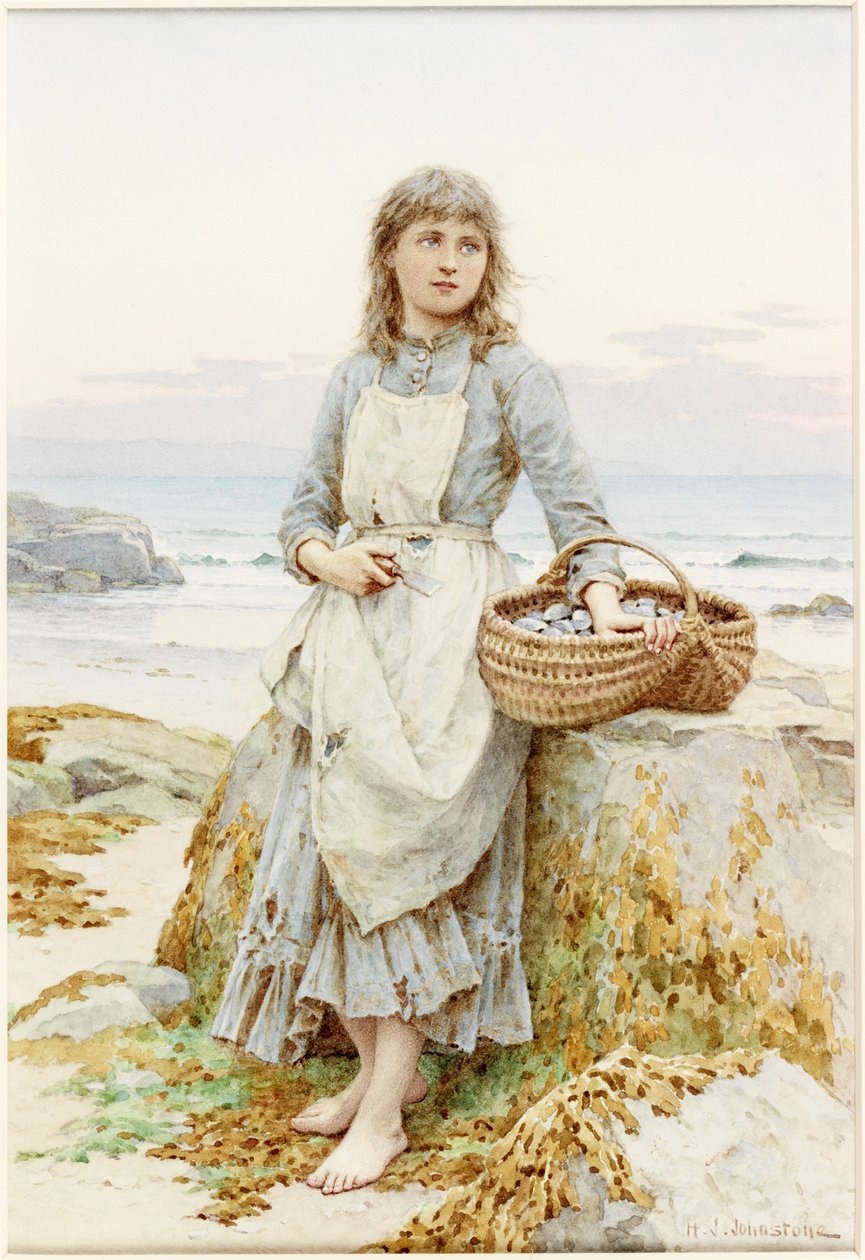 La raccoglitrice di cozze da Henry James Johnstone