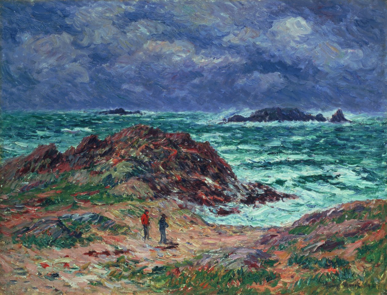 Una burrasca, Finistère, 1911 da Henry Moret