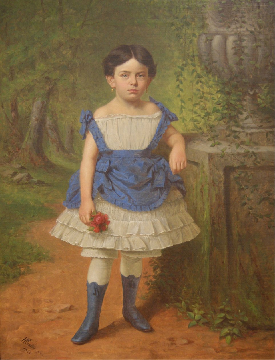 Ritratto di Elizabeth Moerlein, 1869 da Henry Mosler
