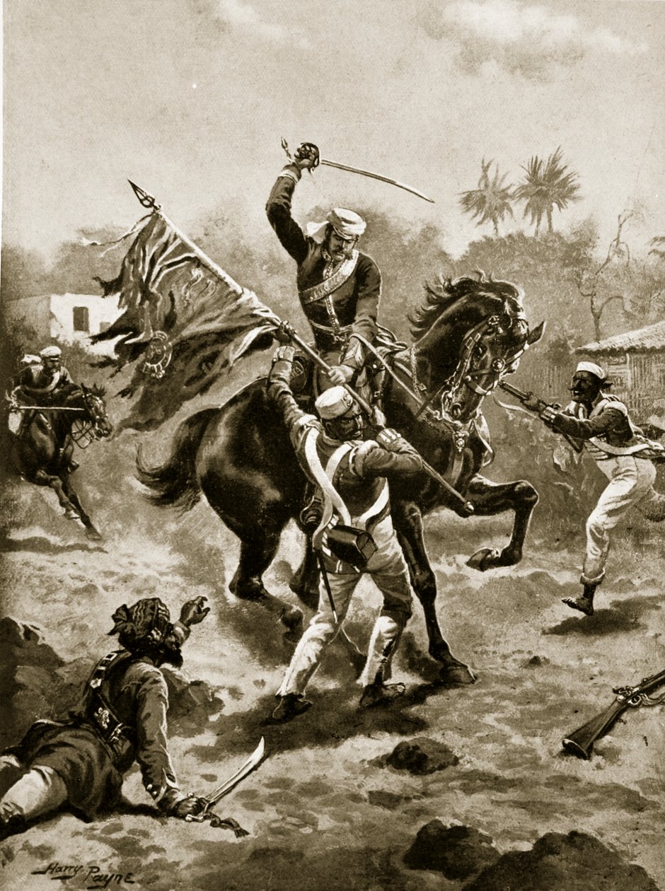Il Tenente Roberts che vince la sua V.C., 2 gennaio 1858 da Henry Payne