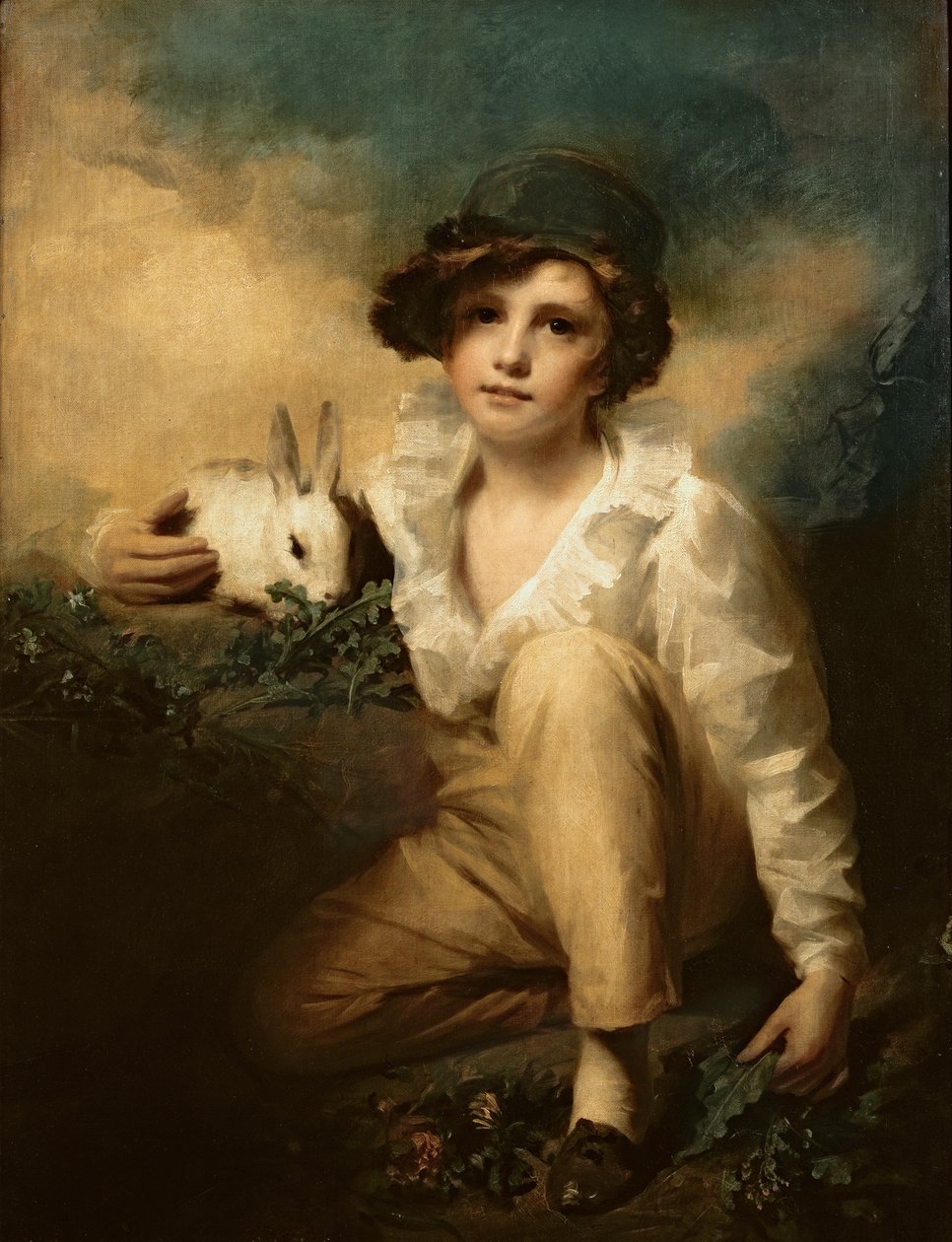 Ragazzo e coniglio da Henry Raeburn