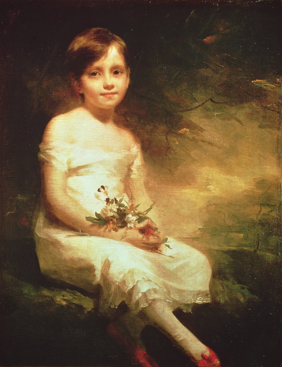Bambina con fiori o Innocenza, Ritratto di Nancy Graham da Henry Raeburn
