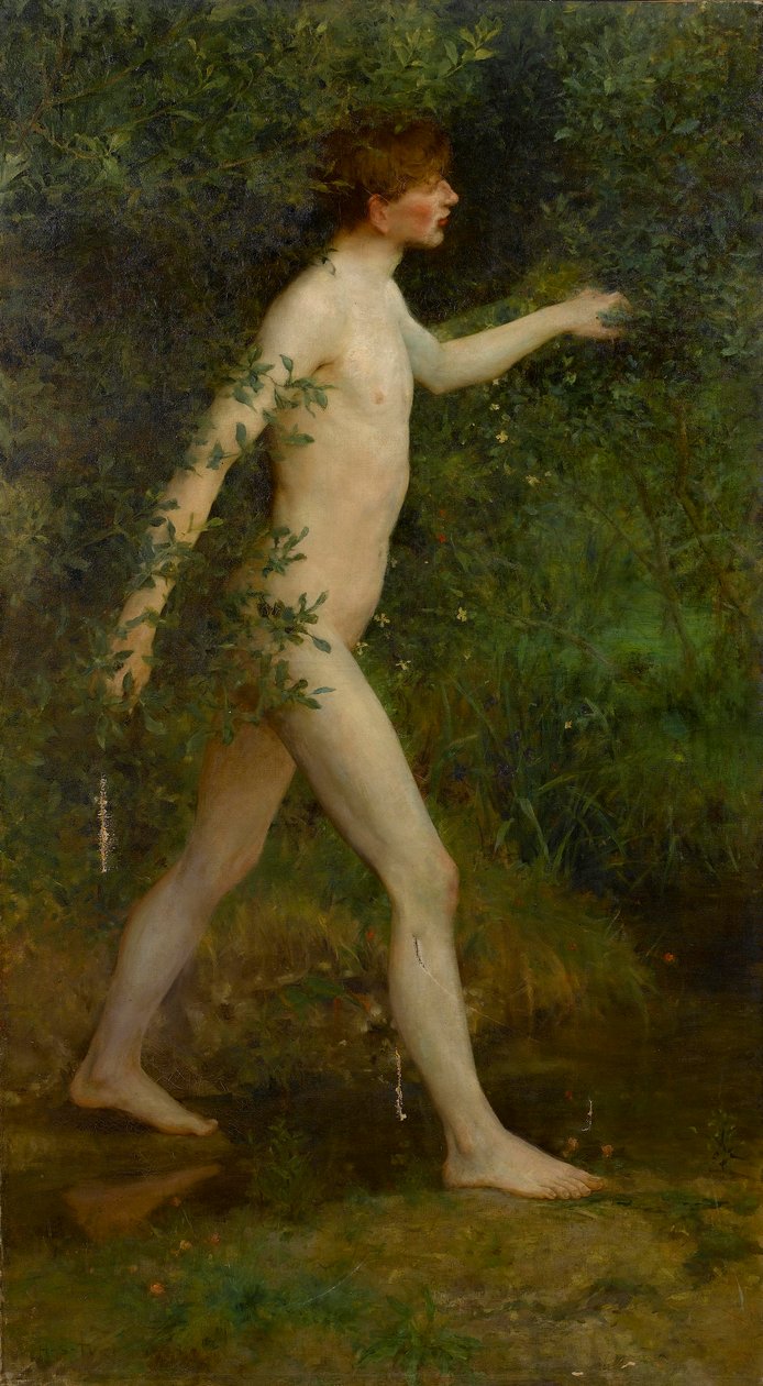 Un bagno nel bosco da Henry Scott Tuke