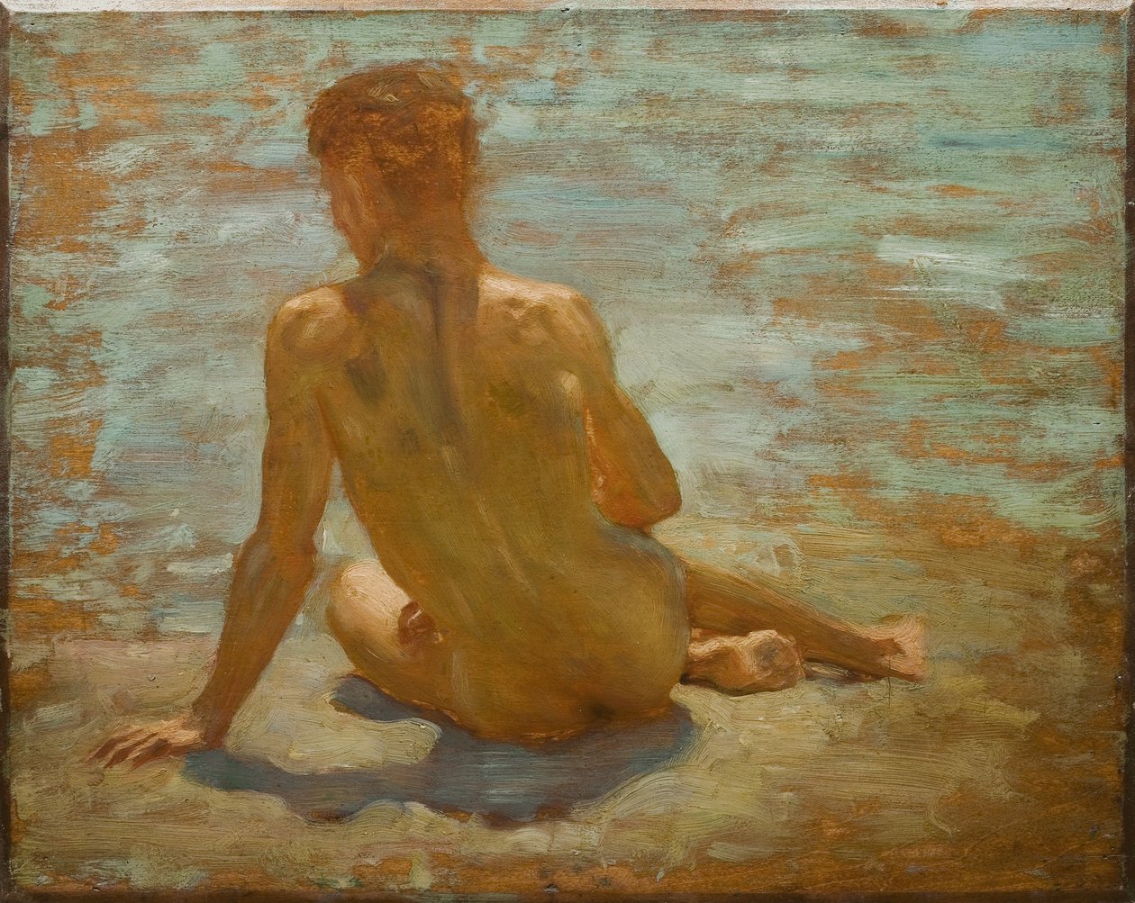 Schizzo di giovane nudo (Studio per Splendore del Mattino), c.1921 da Henry Scott Tuke
