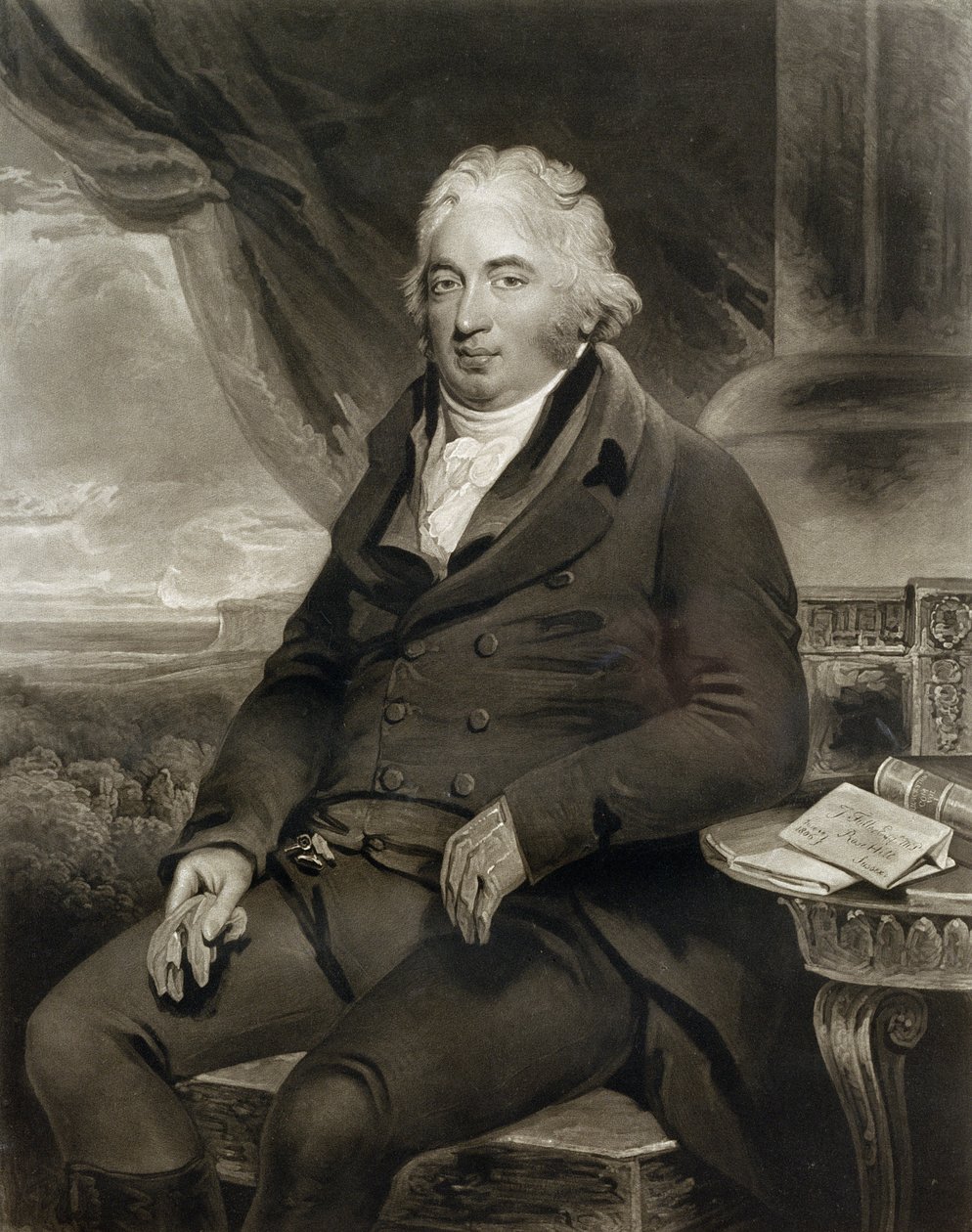 J. Fuller Esq, M.P., inciso da C. Turner, 1808 da Henry Singleton