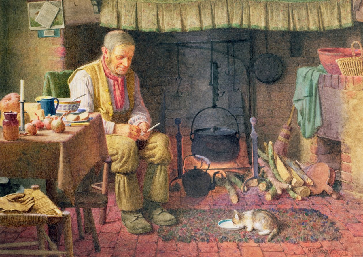 Accanto al caminetto da Henry Spernon Tozer