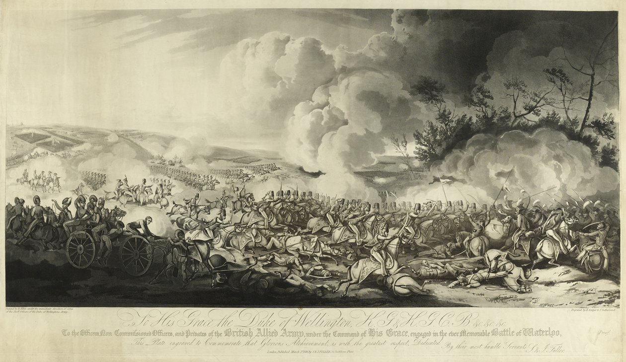 La battaglia di Waterloo, 1815 da Henry Thomas Alken