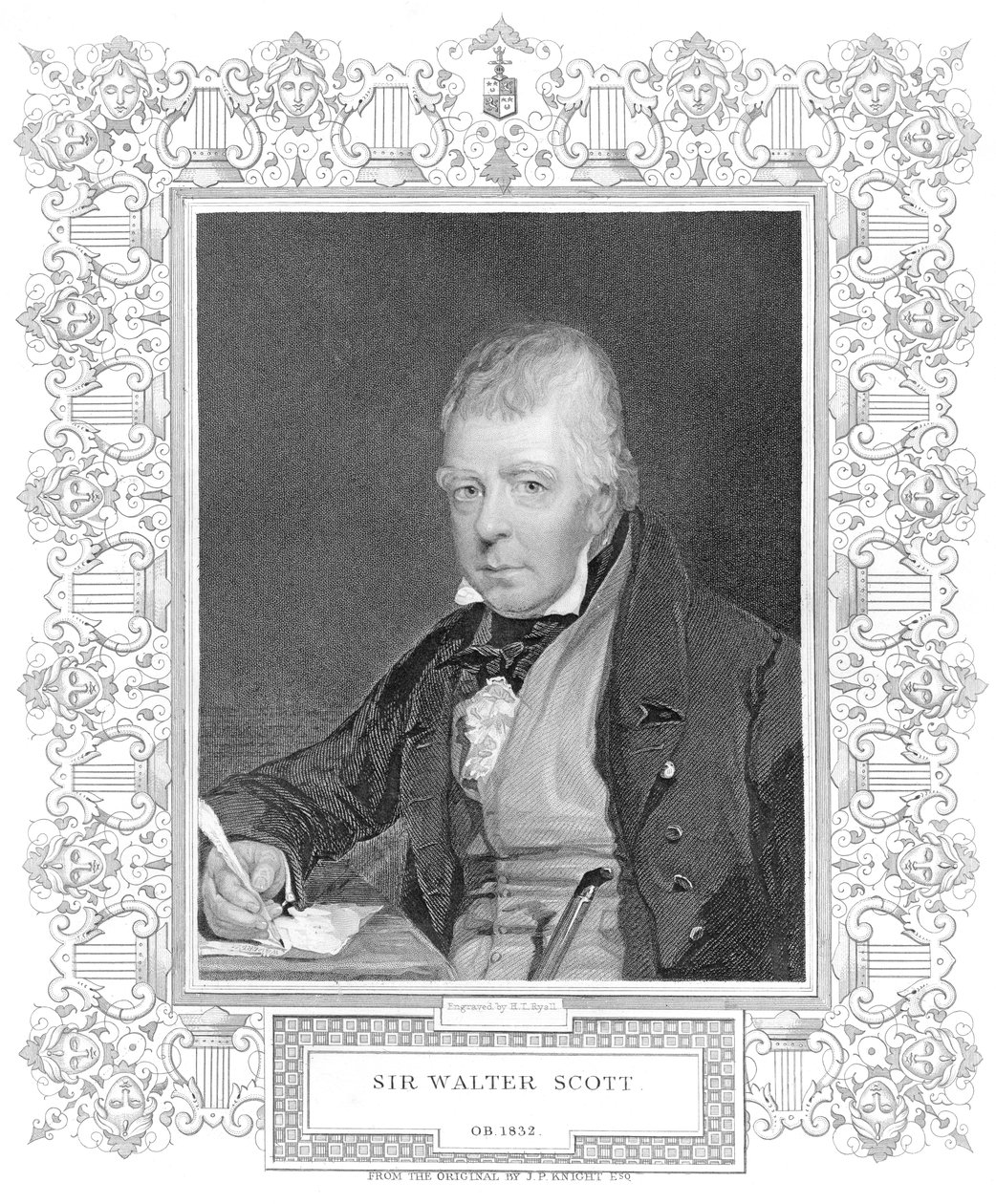 Ritratto di Walter Scott da Henry Thomas Ryall