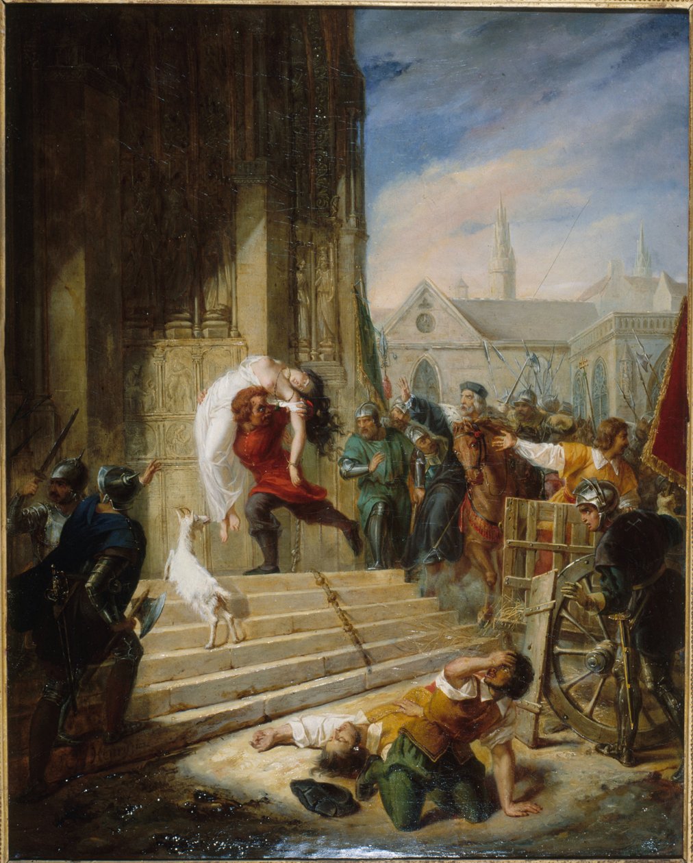 Quasimodo salva Esmeralda dai carnefici da Henry