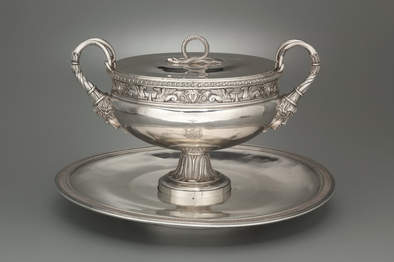 Terrina coperta con vassoio, 1798-1809 da Henry Auguste