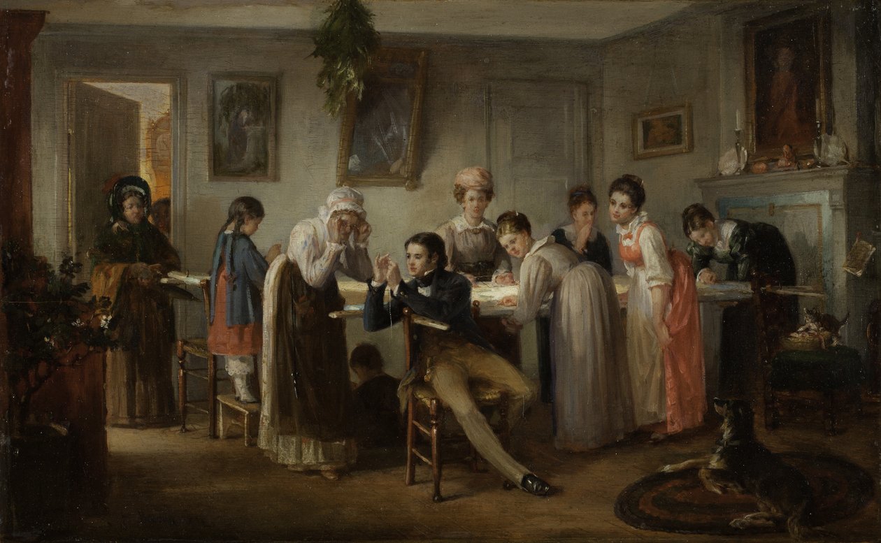 Festa del quilting, 1872 da Henry Bacon