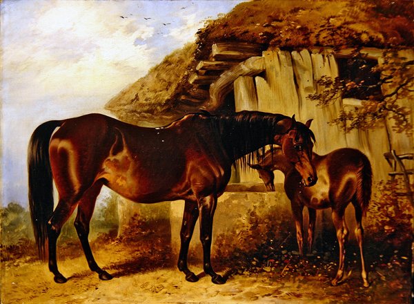 Cavalla e puledro da Henry Barraud