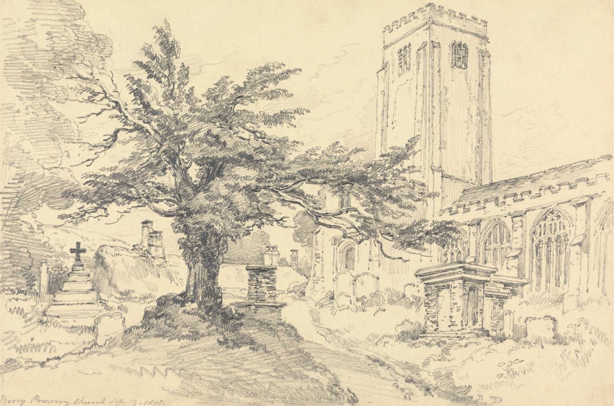 Chiesa di Berry Pomeroy da Henry Edridge
