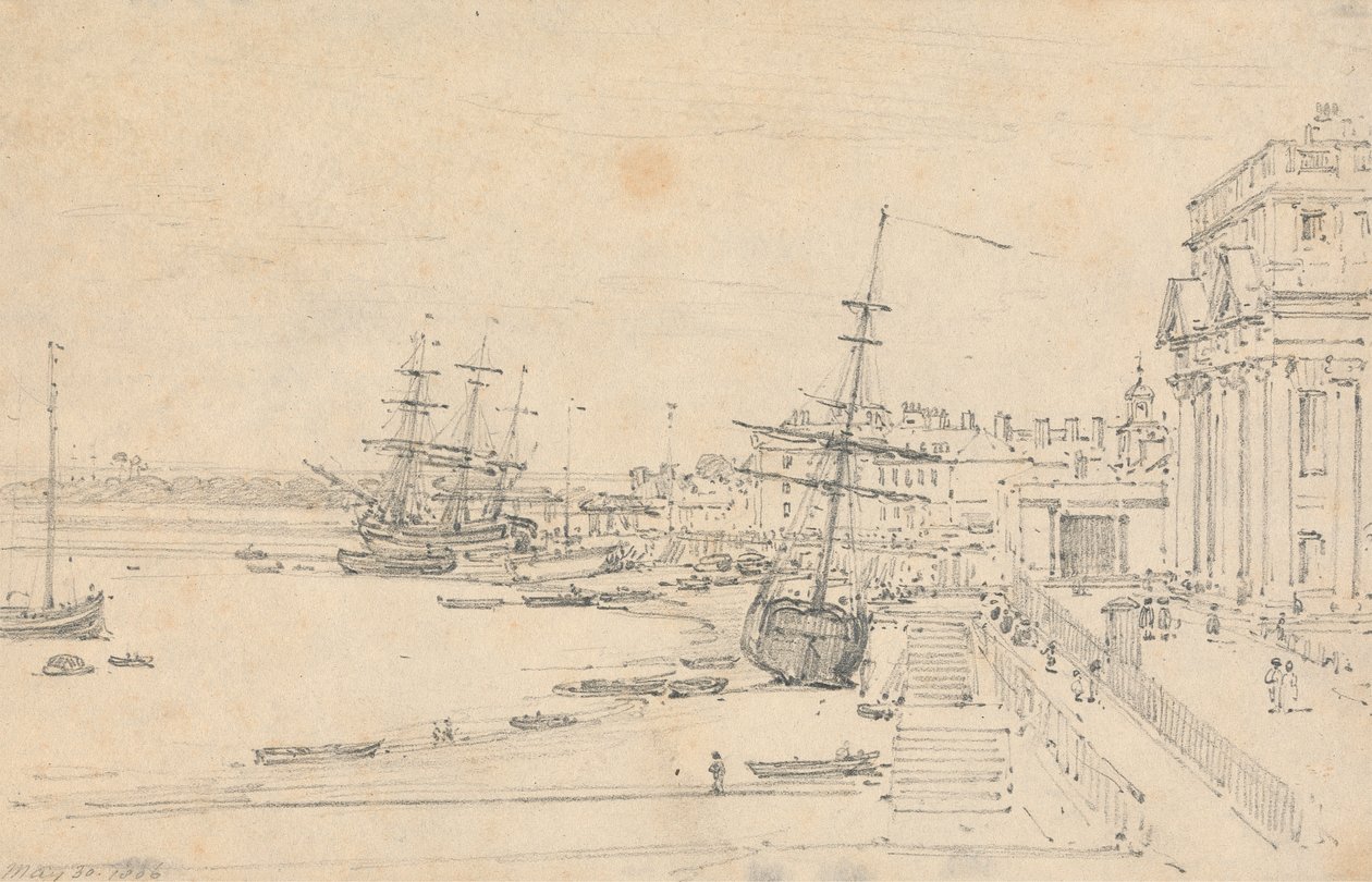 La Dogana, Londra da Henry Edridge