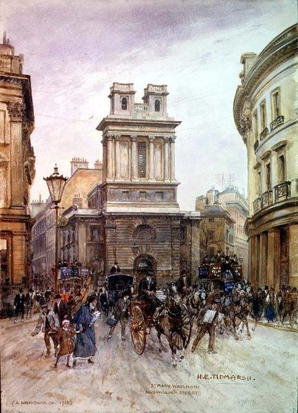 St. Mary Woolnoth: King William Street da Henry Edward Tidmarsh