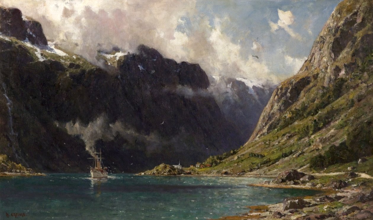Naeroyfjord, Norvegia, 1902 da Henry Enfield