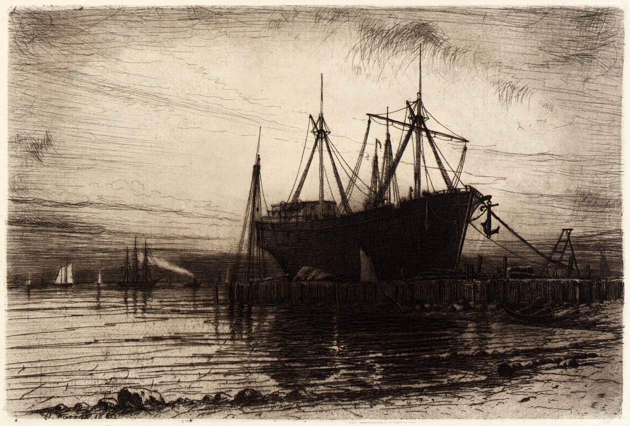 Tramonto, baia di Gowanus da Henry Farrer