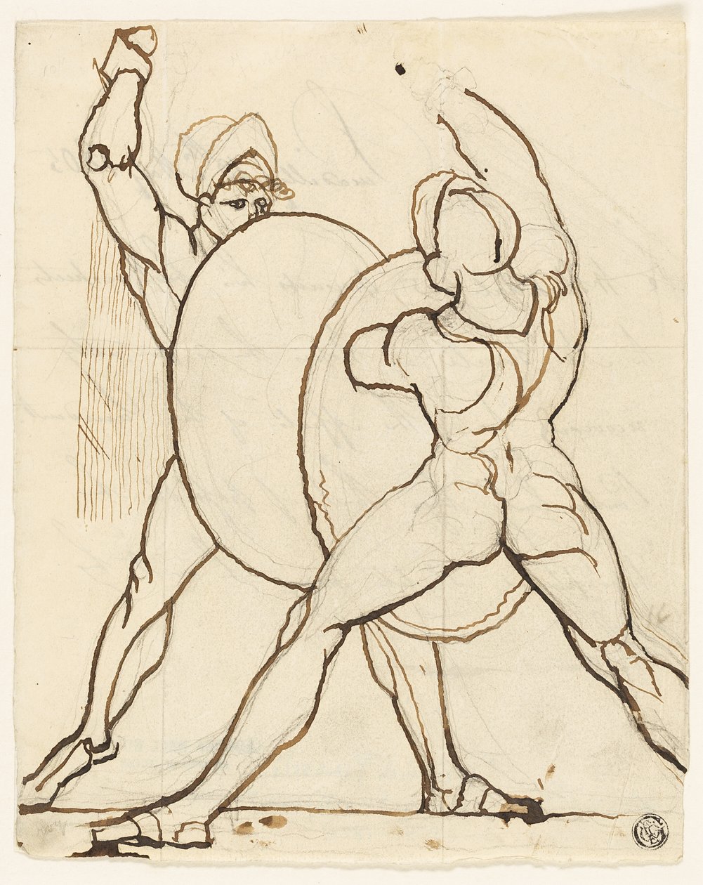 Combattimento di due greci da Johann Heinrich Füssli