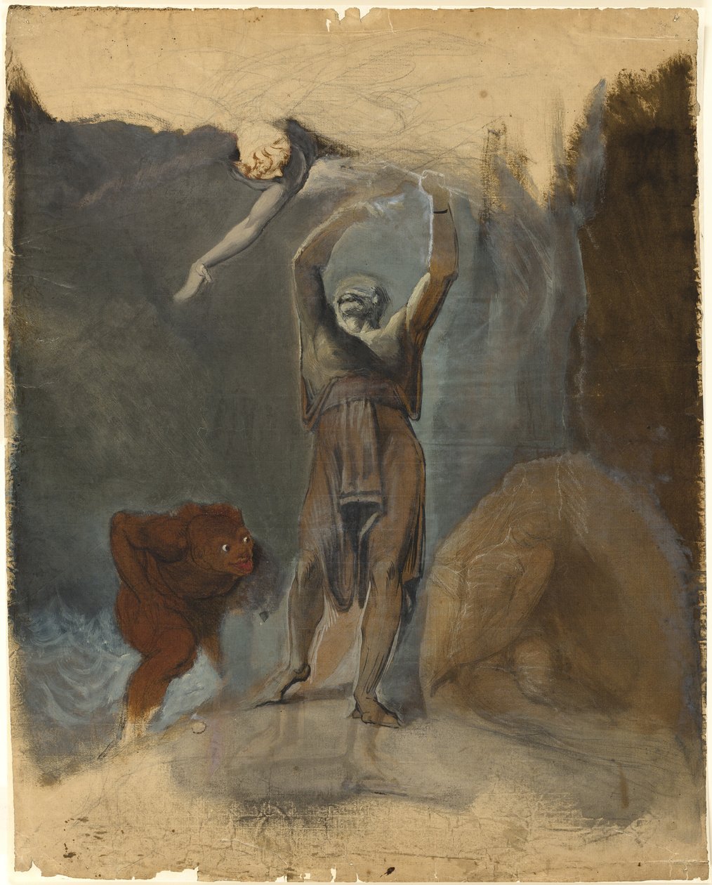 Prospero, Miranda, Caliban e Ariel da Johann Heinrich Füssli