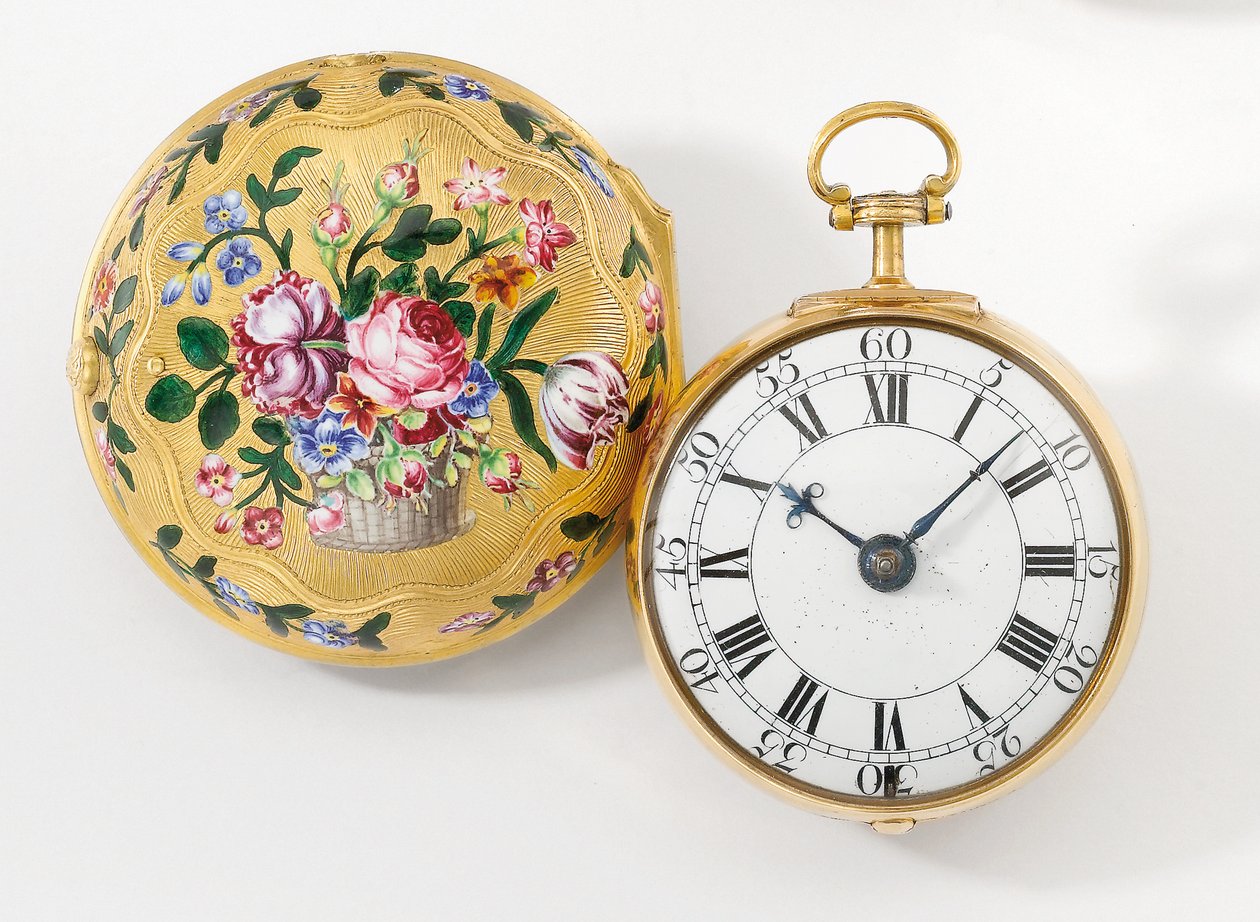 Orologio a verge con cassa a doppio fondo, 1758 da Henry Hindley