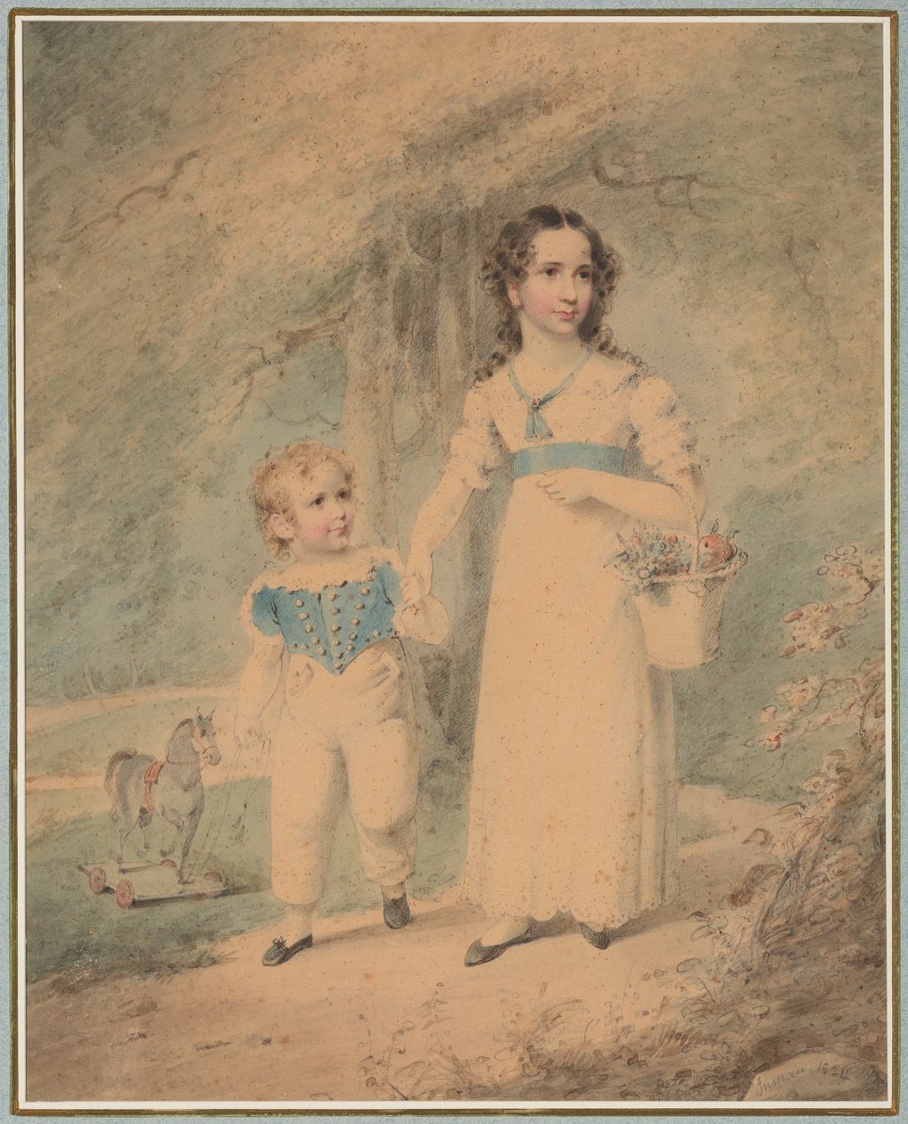 Bambini nel parco da Henry Inman