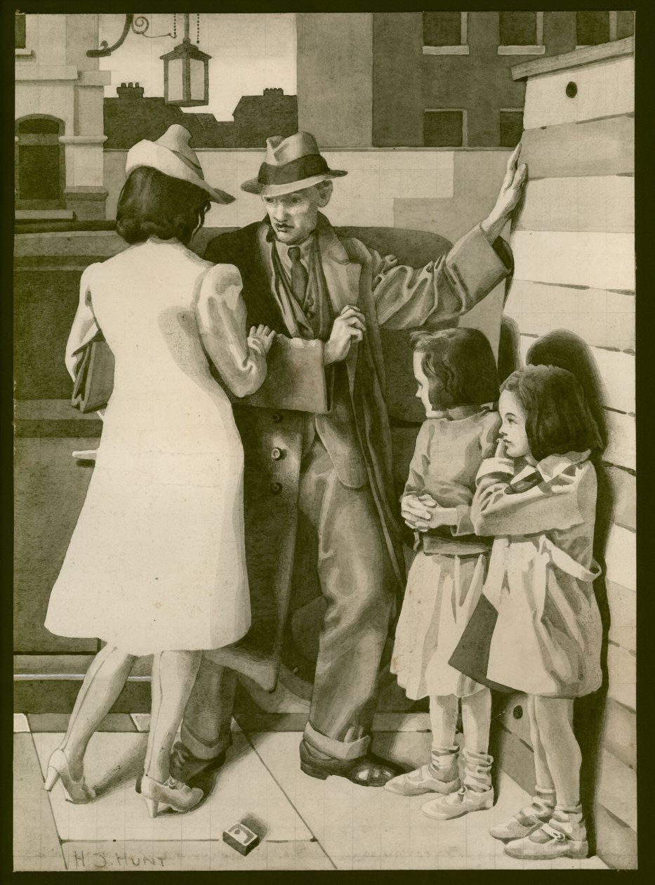 Un alterco, c.1935 da Henry J. Hunt