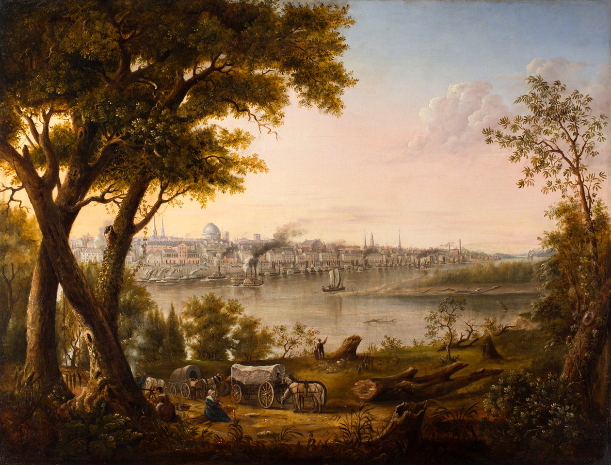 Saint Louis nel 1846 da Henry Lewis
