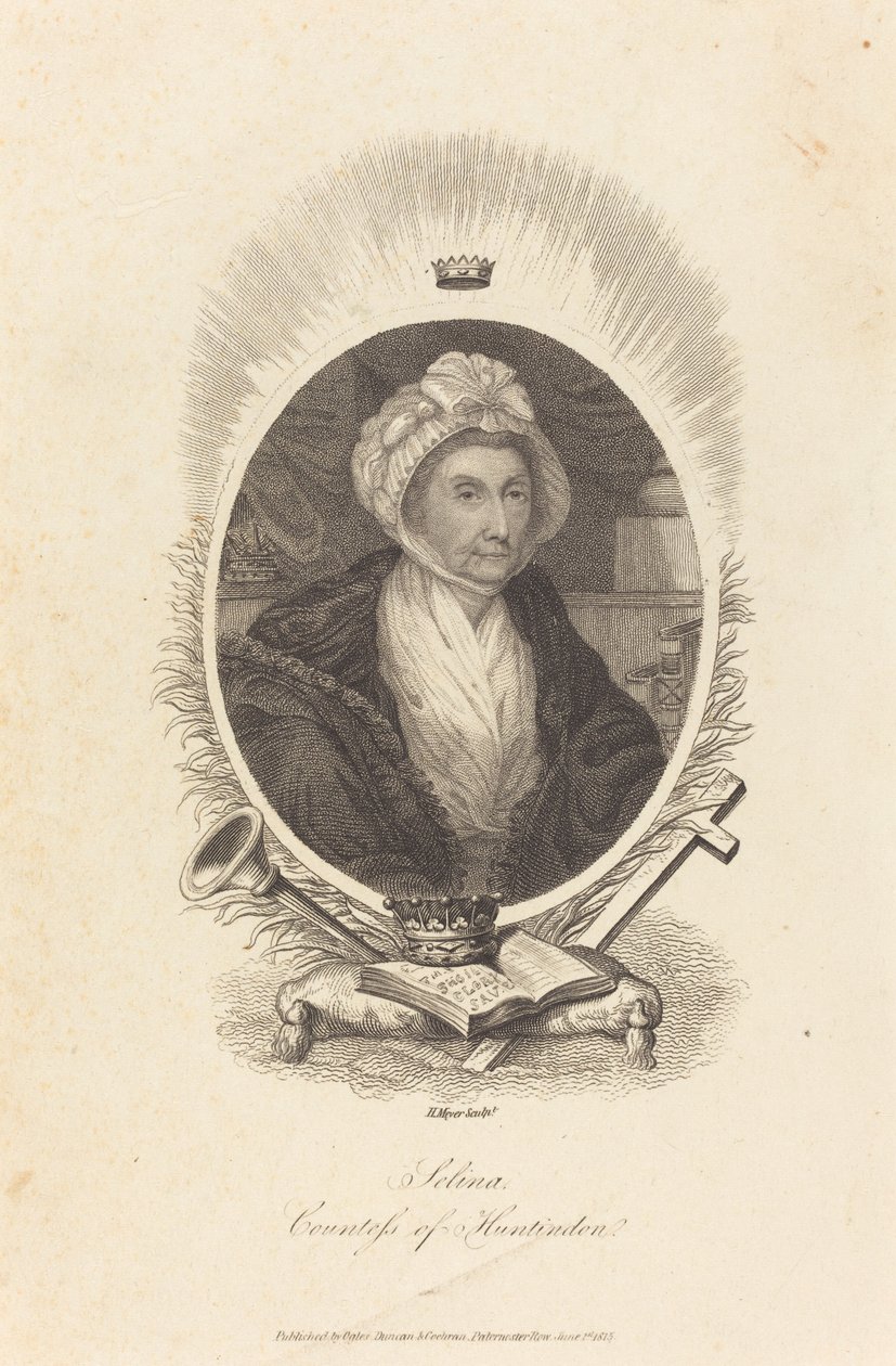 Selina, contessa di Huntindon da Henry Meyer after John Hoppner